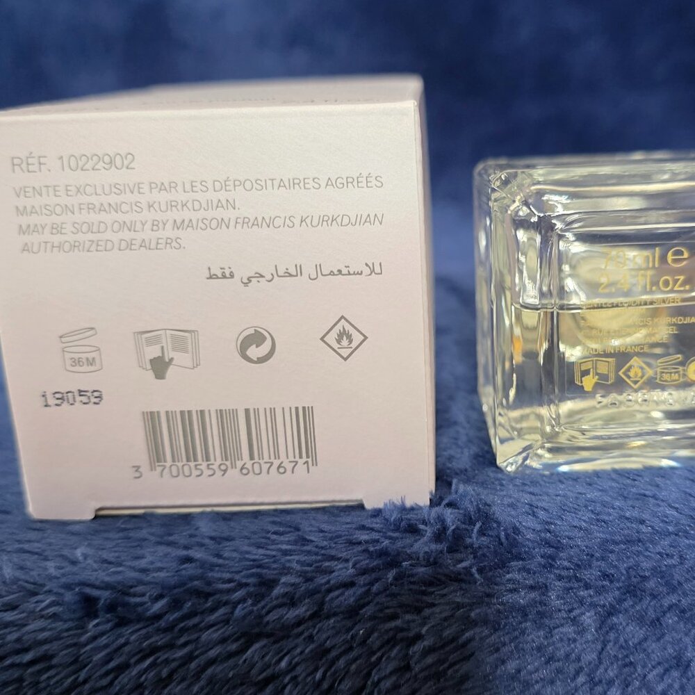 Maison Francis Kurkdjian Gentle Fluidity Silver EDP, 70 ml, Full Presentation - Picture 3 of 3